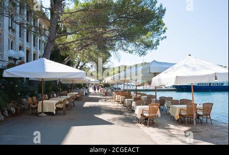 Baywalk. Big Brijuni. Kroatien Stockfoto