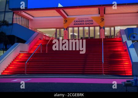 Red Carpet, Cannes Lions, ein fünftägiges internationales Festival der Kreativität Stockfoto