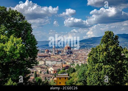 Florenz - Italien - Blick vom San Miniato al Monte Stockfoto