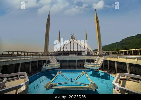 Faisal Masjid Islamabad Stockfoto