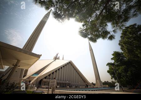 Faisal Masjid Islamabad Stockfoto