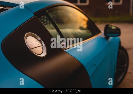 Audi R8 V8 Tankdeckel Stockfoto