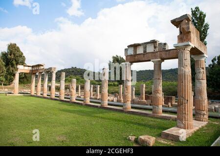 Artemis Tempel in vravrona, Athen Griechenland Stockfoto