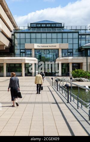 Außenansicht des National Archives in Kew, Südwesten Londons. 15 Mai 2009. Foto: Neil Turner Stockfoto