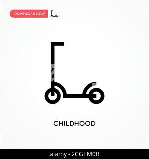 Einfaches Vektor-Symbol für Kinder. Moderne, einfache flache Vektor-Illustration für Website oder mobile App Stock Vektor
