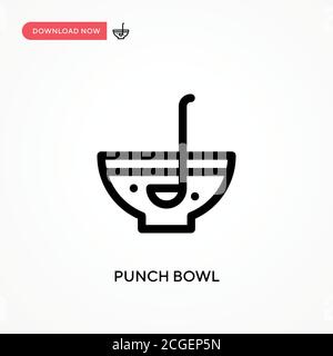 Einfaches Vektorsymbol für die Stanzschale. Moderne, einfache flache Vektor-Illustration für Website oder mobile App Stock Vektor