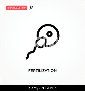 Einfaches Vektorsymbol für die Befruchtung. Moderne, einfache flache Vektor-Illustration für Website oder mobile App Stock Vektor