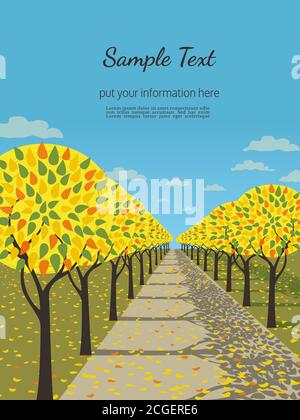 Herbstposter Stock Vektor