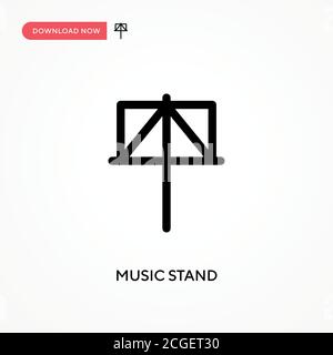 Musikstativ einfaches Vektor-Symbol. Moderne, einfache flache Vektor-Illustration für Website oder mobile App Stock Vektor