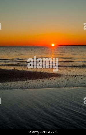 Sonnenuntergang auf Edisto Island in South Carolina, USA. Stockfoto