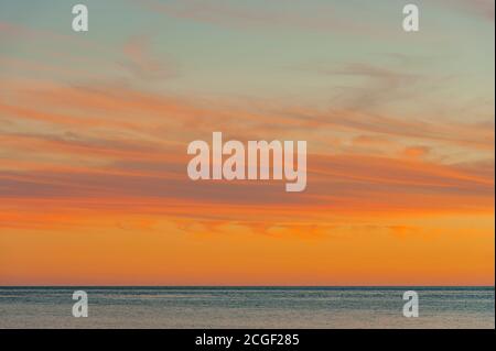 Sonnenuntergang auf Edisto Island in South Carolina, USA. Stockfoto