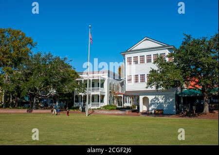 Henry C. Chambers Waterfront Park in Beaufort, South Carolina, USA. Stockfoto