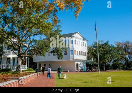 Henry C. Chambers Waterfront Park in Beaufort, South Carolina, USA. Stockfoto