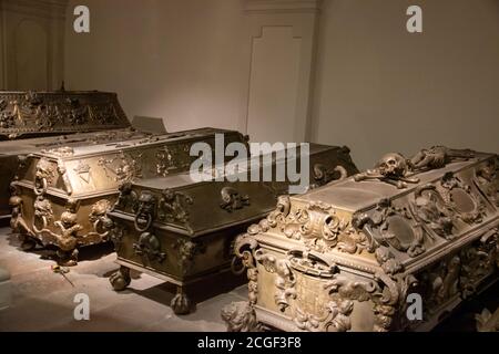 Charles Vault, Imperial (Kapuzinergruft) Crypt, Wien, Österreich. Stockfoto