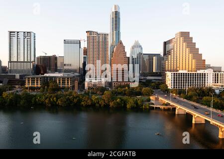 Skyline von Austin, Texas Stockfoto