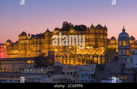 City Palace Udaipur Rajasthan Indien Stockfoto