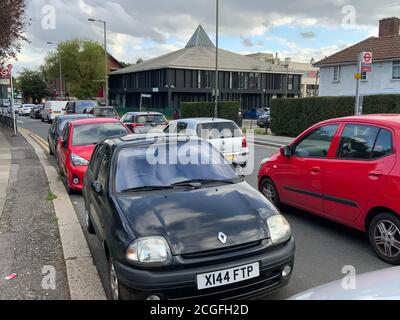 Burnt Oak Library an der Watling Avenue, London, Großbritannien Stockfoto