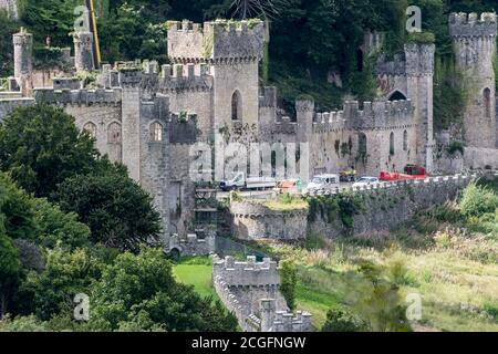 Gwrych Castle Abergele an der Nordwales Küste Stockfoto