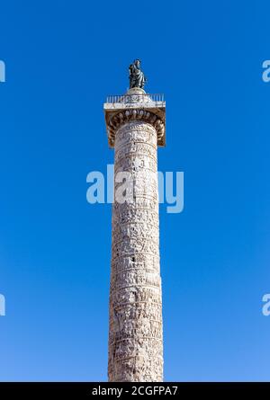 Kolumne des Marcus Aurelius, Rom, Italien. Stockfoto