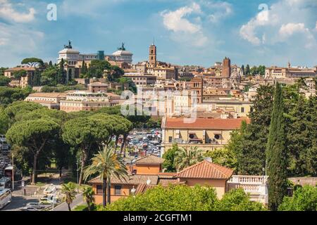 Rom Italien Blick auf die Skyline der Stadt Stockfoto