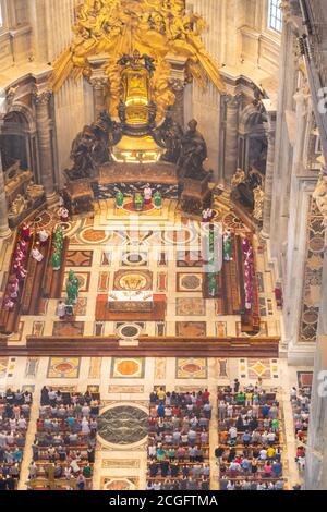 Rom, Vatikan, Italien - 21. Juni 2015: Rom Vatikan Italien Architektur im Petersdom Stockfoto