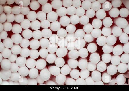 Nahaufnahme von Wattestäbchen Stockfoto