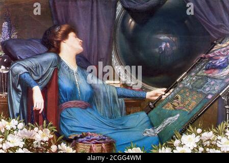 Meteyard Sidney - Ich bin halb krank von Schatten sagte der Lady of Shalott - British School - 19. Jahrhundert Stockfoto