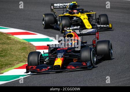 Scarperia e San Piero, Florenz, Italien. September 2020. 23 ALBON Alexander (tha), Aston Martin Red Bull Racing Honda RB16, Aktion während der Formel 1 Pirelli Gran Premio della Toscana Ferrari 1000 2020, 2020 Tuscan Grand Prix, vom 11. Bis 13. September 2020 auf dem Autodromo Internazionale del Mugello, in Scarperia e San Piero, bei Florenz, Italien - Foto Florent Gooden / DPPI Credit: LM/DPPI/Florent Gooden/Alamy Live News Stockfoto