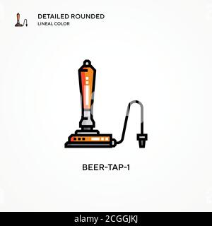 Vektor-Symbol für Bier-TAP-1. Moderne Vektorgrafik Konzepte. Einfach zu bearbeiten und anzupassen. Stock Vektor