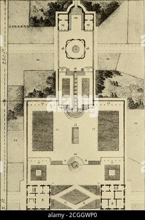 . Europäische und japanische Gärten; Papiere vor dem American Institute of Architects gelesen .. . Europäischer und japanischer Garten. Stockfoto