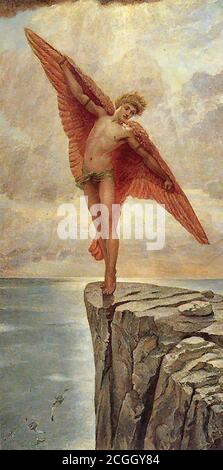 Richmond William Blake - Icarus - British School - 19 Jahrhundert Stockfoto