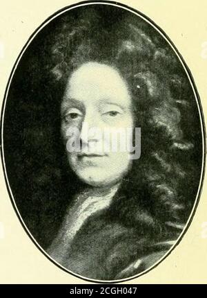 . Die Arbeit und Position der metallurgischen Chemiker; auch Verweise auf Sheffield und seinen Platz in der Metallurgie . CHARLES IT.der Gründer 1630-1685 SIR CHRISTOPHER WREN 1630-1723 Stockfoto