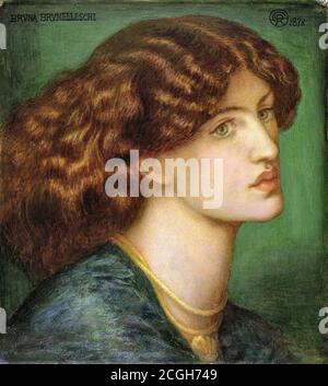 Rossetti Dante Gabriel - Bruna Brunelleschi - British School - 19. Jahrhundert Stockfoto