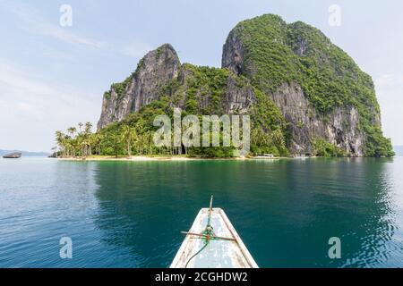 Pinagbuyutan Insel im El Nido Archipel in Palawan Stockfoto