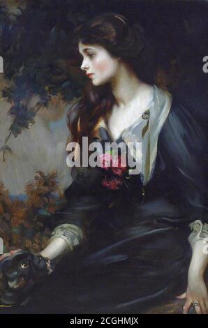 Shannon Sir James Jebusa - Lady Marjorie Manners - Britisch Schule - 19. Jahrhundert Stockfoto