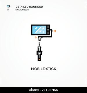 Vektorsymbol für mobile Sticks. Moderne Vektorgrafik Konzepte. Einfach zu bearbeiten und anzupassen. Stock Vektor