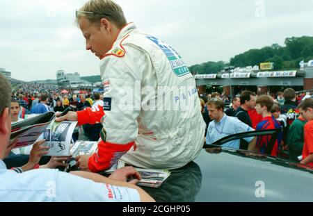 Archivbild: British Touring Car Championships in Brands Hatch am 31. August 1998, Bild aus Farbnegativ gescannt. Stockfoto