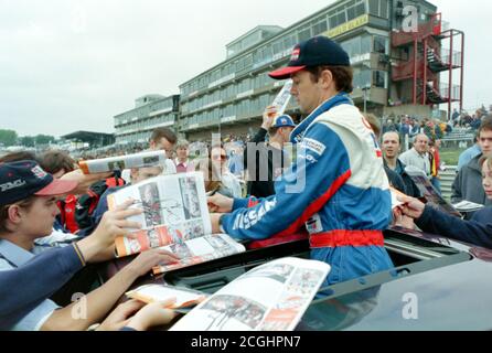 Archivbild: British Touring Car Championships in Brands Hatch am 31. August 1998, Bild aus Farbnegativ gescannt. Stockfoto