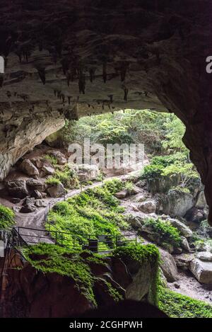 Frankreich, Ariege, Tarascon sur Ariege, Cave Lombrives. Stockfoto