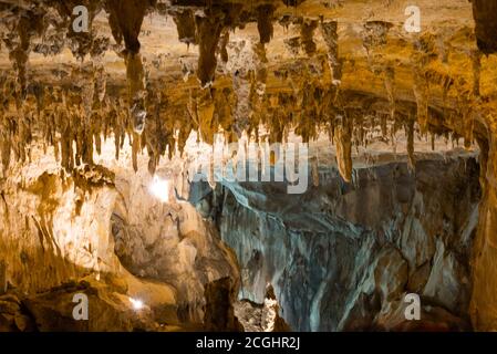 Frankreich, Ariege, Tarascon sur Ariege, Cave Lombrives. Stockfoto