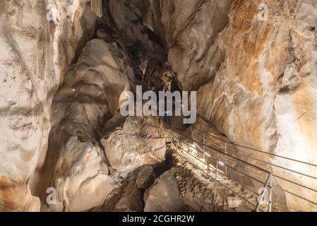 Frankreich, Ariege, Tarascon sur Ariege, Cave Lombrives. Stockfoto