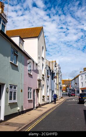 Seaford East Sussex Stadtansichten und Landschaften - malerische Hütten Und Reihenhäuser Stockfoto