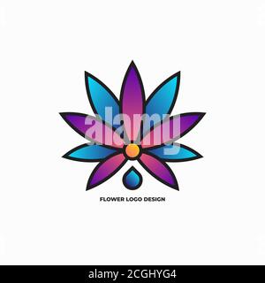 Blume Logo Design Vorlage Stock Vektor