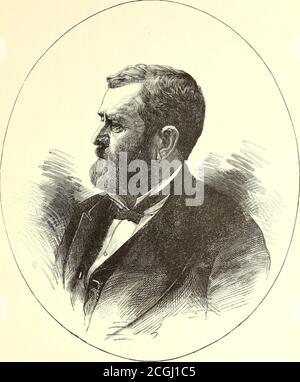 . Frank Leslie's Szenen und Porträts des Bürgerkriegs ... . GENERAL ULYSSES SIMPSON GRANT. General Grant, achtzehnten Präsidenten der Vereinigten Staaten, geboren in Point Pleasant, Clermont County, 0., 27. April 1822, starb auf Mount McGregor, in der Nähe von Saratoga, N. Y., 23. Juli 1885, wurde von der United States Military Academy im Jahr 1843 graduiert, und beauftragt Brevet Second Leutnant inthe Fourth Infantry ; Kapitän ; Adjutant General von Illinois; Oberst der einundzwanzigsten Illinois Freiwillige; Brigadier General, Leutnant General und General der Vereinigten Staaten Armeen; Republikaner in der Politik; Famo Stockfoto