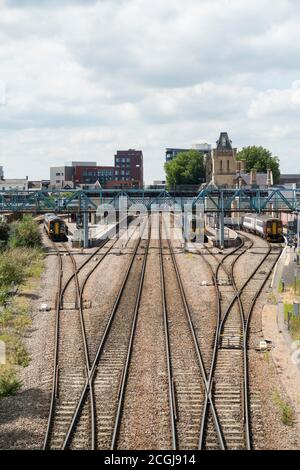 Lincoln Bahnhof von Pelham Brücke Juli 2020 Stockfoto