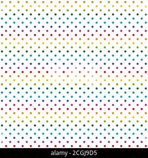Endlose bunte Hintergrundpunkte Stock Vektor