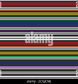Regenbogen gestreift nahtlose Muster Hintergrund geeignet für Mode-Textilien Stock Vektor