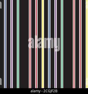 Regenbogen gestreift nahtlose Muster Hintergrund geeignet für Mode-Textilien Stock Vektor