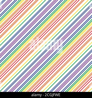 Regenbogen gestreift nahtlose Muster Hintergrund geeignet für Mode-Textilien Stock Vektor