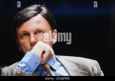 Antoine Waechter, Präsident der französischen Ökologiepartei Les Verts, 90er Jahre, Frankreich Stockfoto